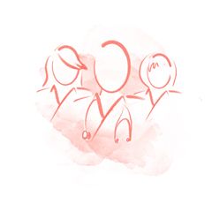 Zeichnug Babywunschklinik Team